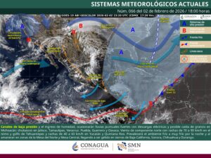 Servicio Meteorológico Nacional, fuente oficial del Gobierno de México, emite el siguiente aviso: