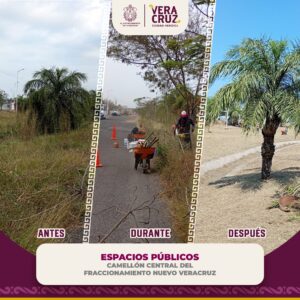 ¡Veracruz brilla con Rosa María Hernández Espejo! Transforman el Fracc. Nuevo Veracruz con brigadas de bienestar