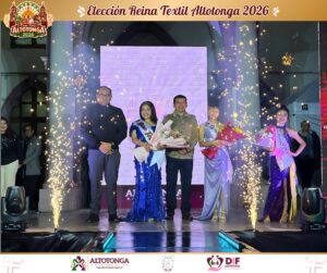 ¡Altotonga brilla con orgullo! Diana es coronada Reina Textil 2026 en una noche de gloria y tradición