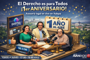 El Derecho es para Todos: la voz legal que conquista Xalapa y celebra su primer año al aire