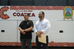 Entrega CMIC camión en comodato al Ayuntamiento de Coatzacoalcos y avanza donación de terreno en Ciudad Olmeca