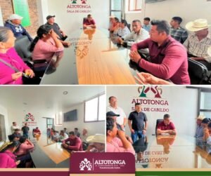 Altotonga avanza con paso firme: Alcalde Juan Pablo Becerra encabeza mesa de diálogo con habitantes de Malacatepec